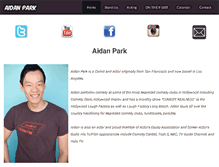 Tablet Screenshot of aidanpark.com